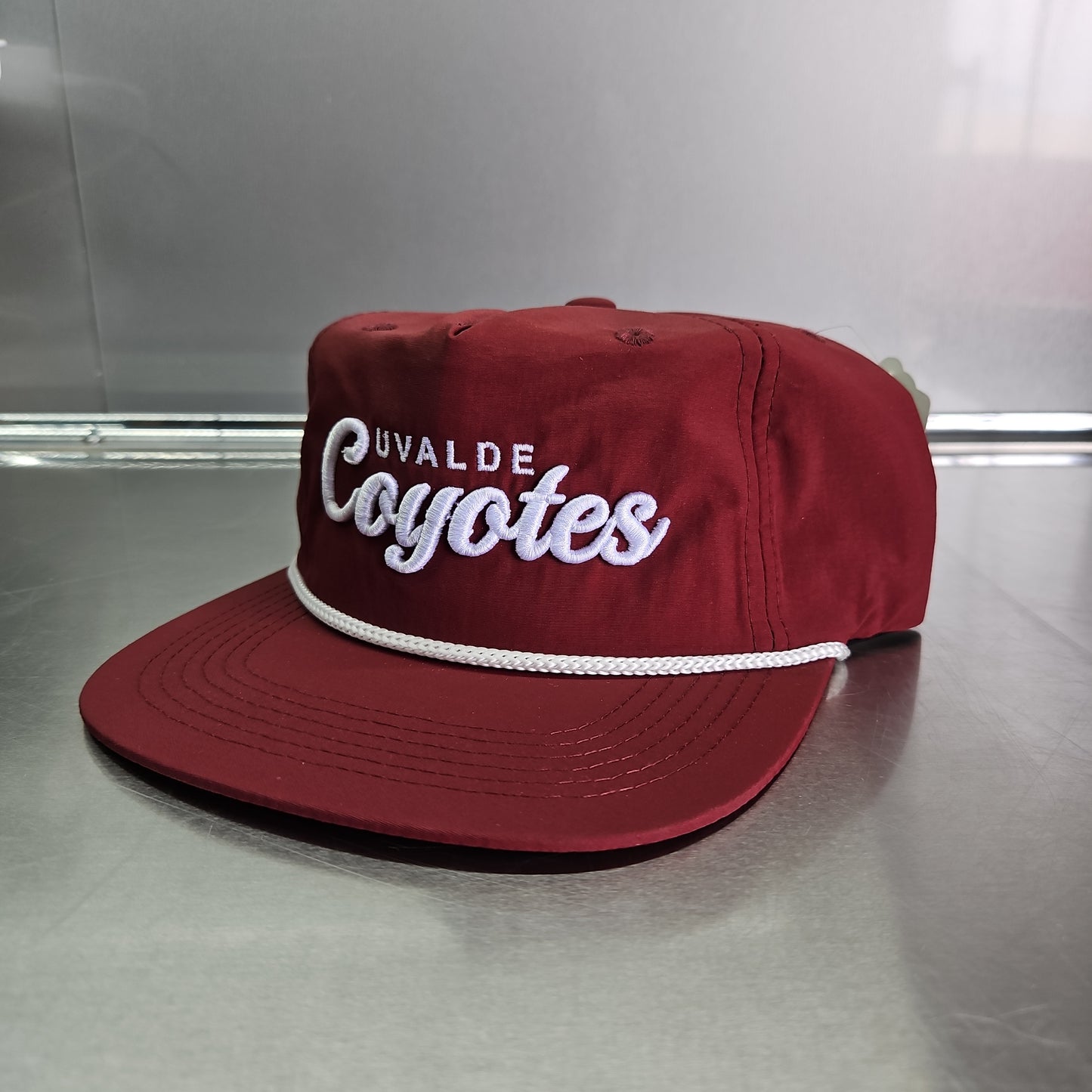Uvalde Coyotes Rope Hat - Maroon
