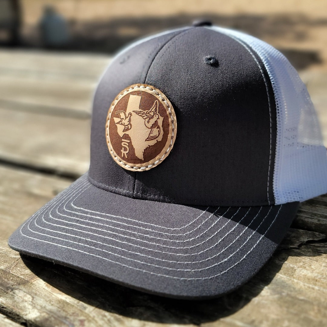 Texas Dove Lid-Charcoal/White