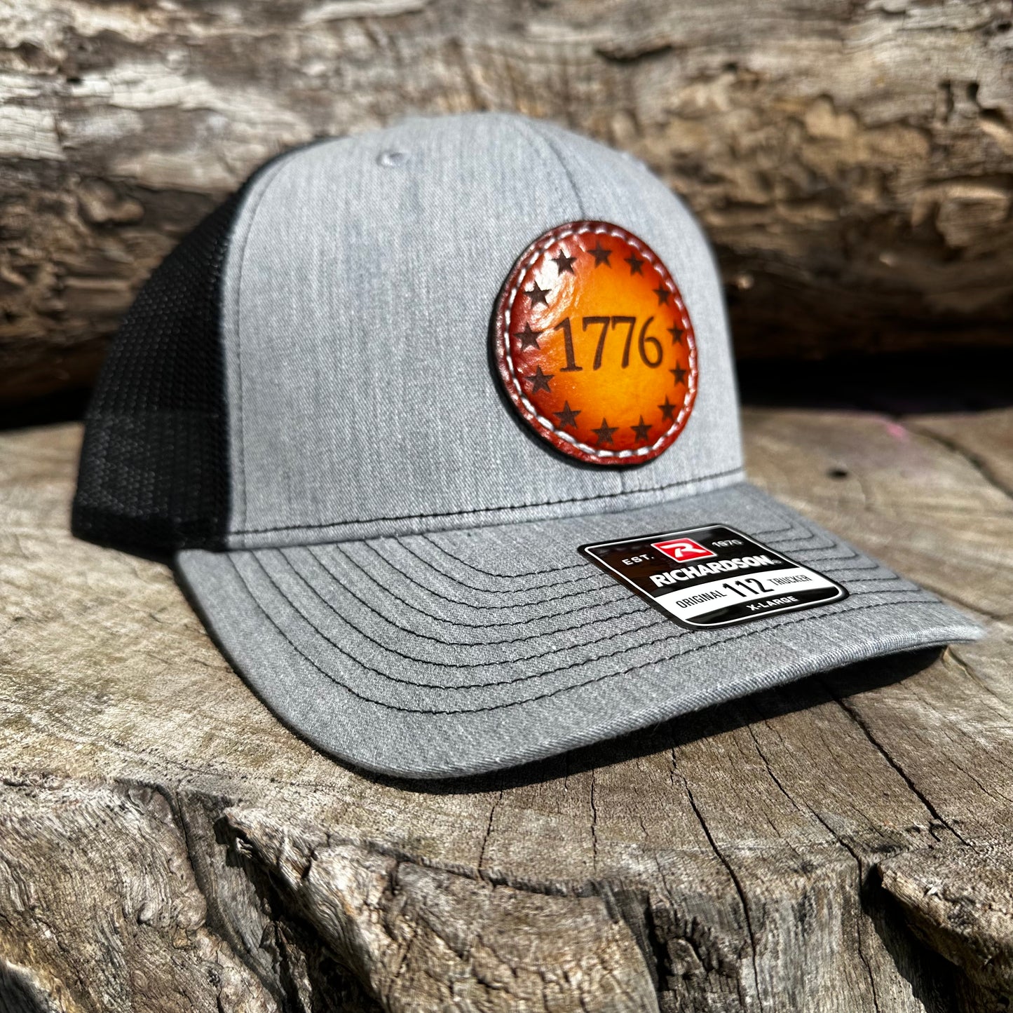 1776 Trucker Cap-Heather Grey/Black