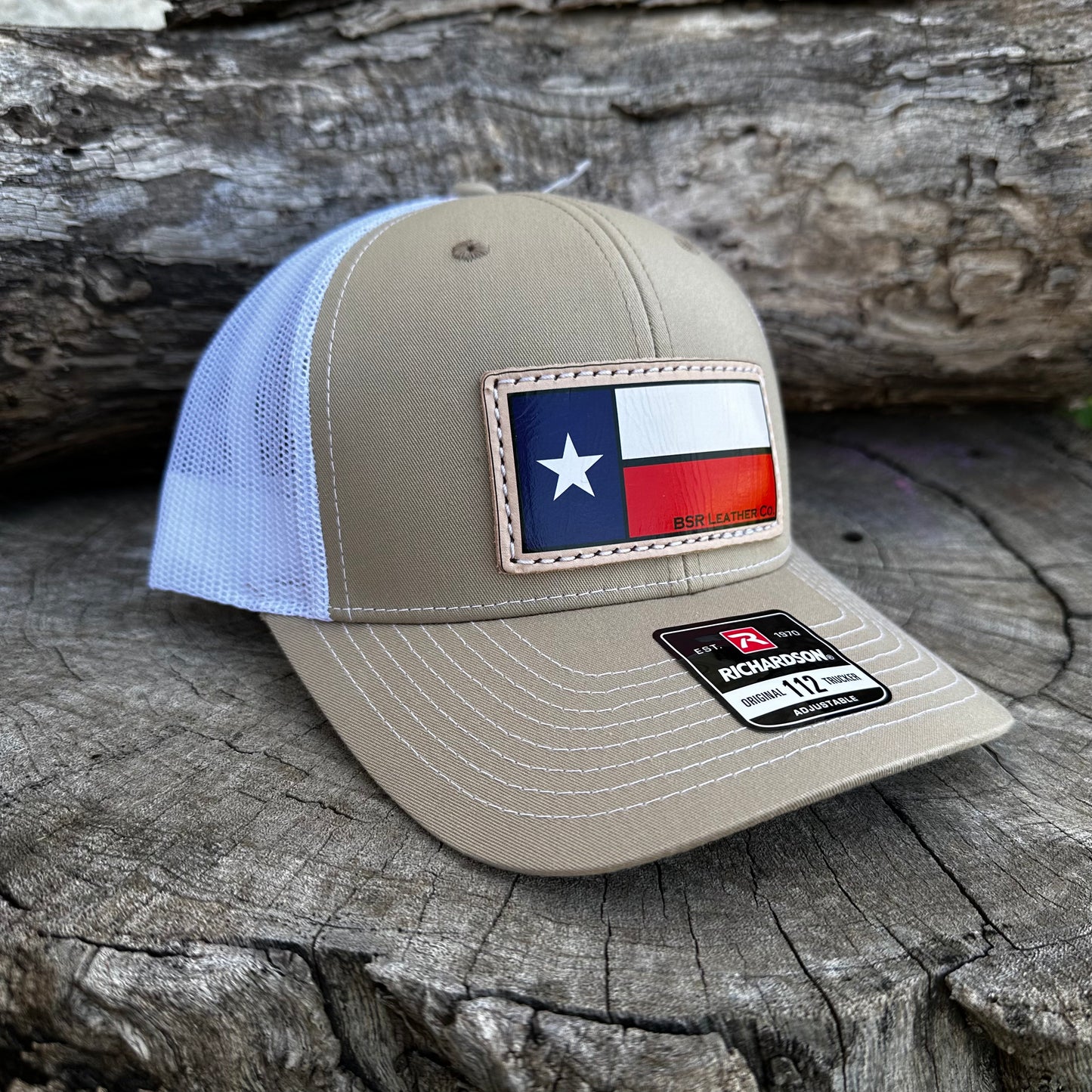 Texas Flag Trucker Hat - Khaki/White