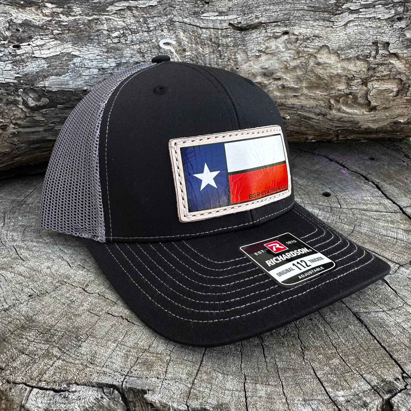 Texas Flag Trucker Hat - Black/Charcoal