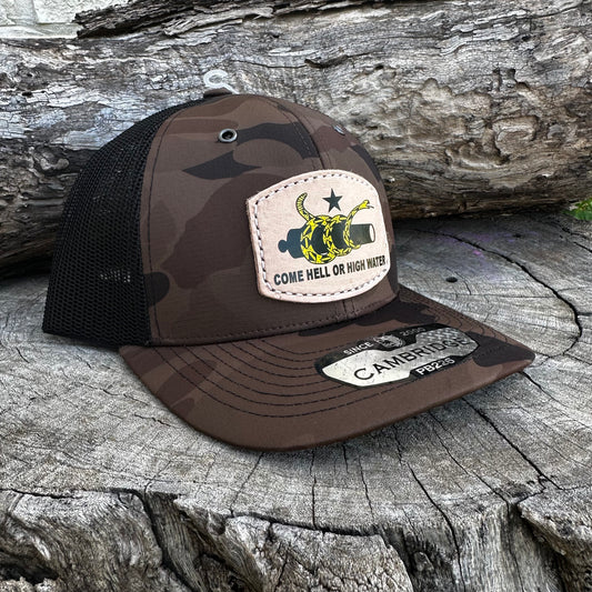 Come Hell or High Water -Dark Brown Camo