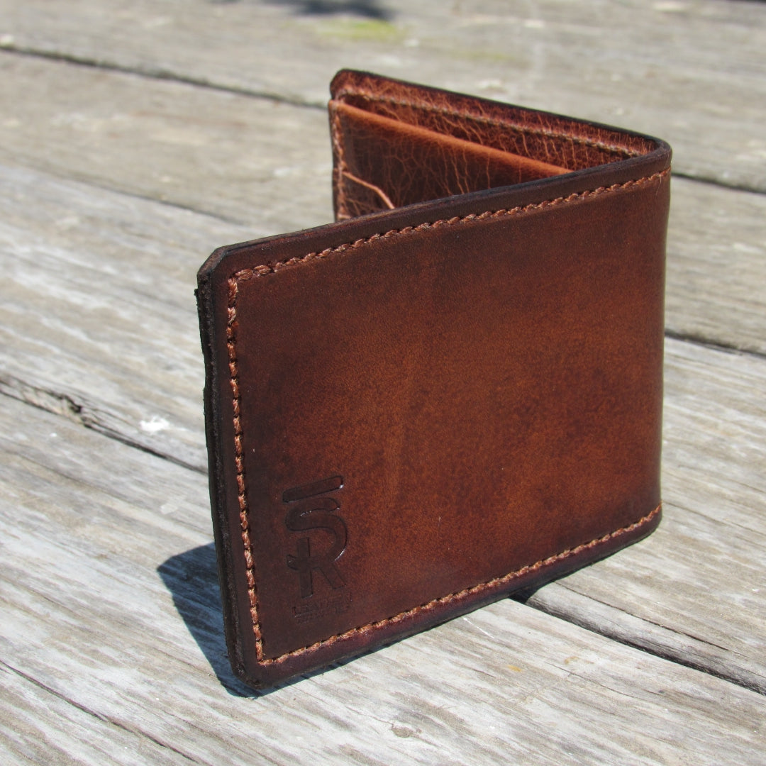 Classic Bi-fold Saddle Leather-Show Brown