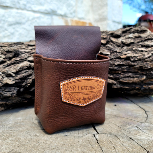 BSR Shell Pouch Crafted Patch-Oiled Brown