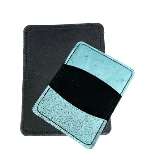 Black W/ Turquoise Card Sleeve