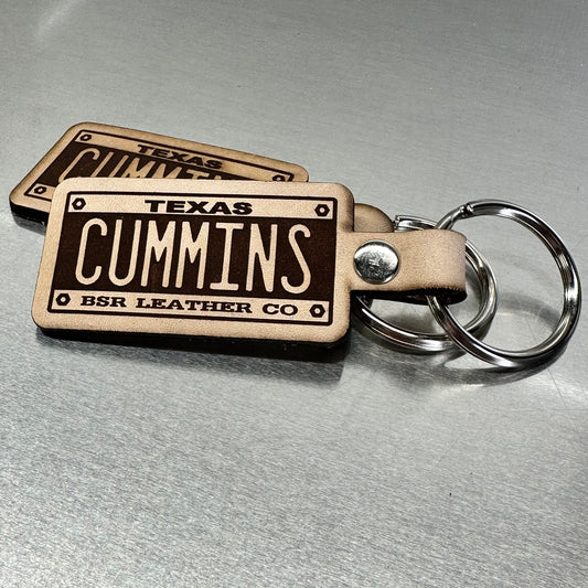 Cummins License Plate Keychain