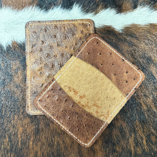 Embossed Ostrich Card Sleeve