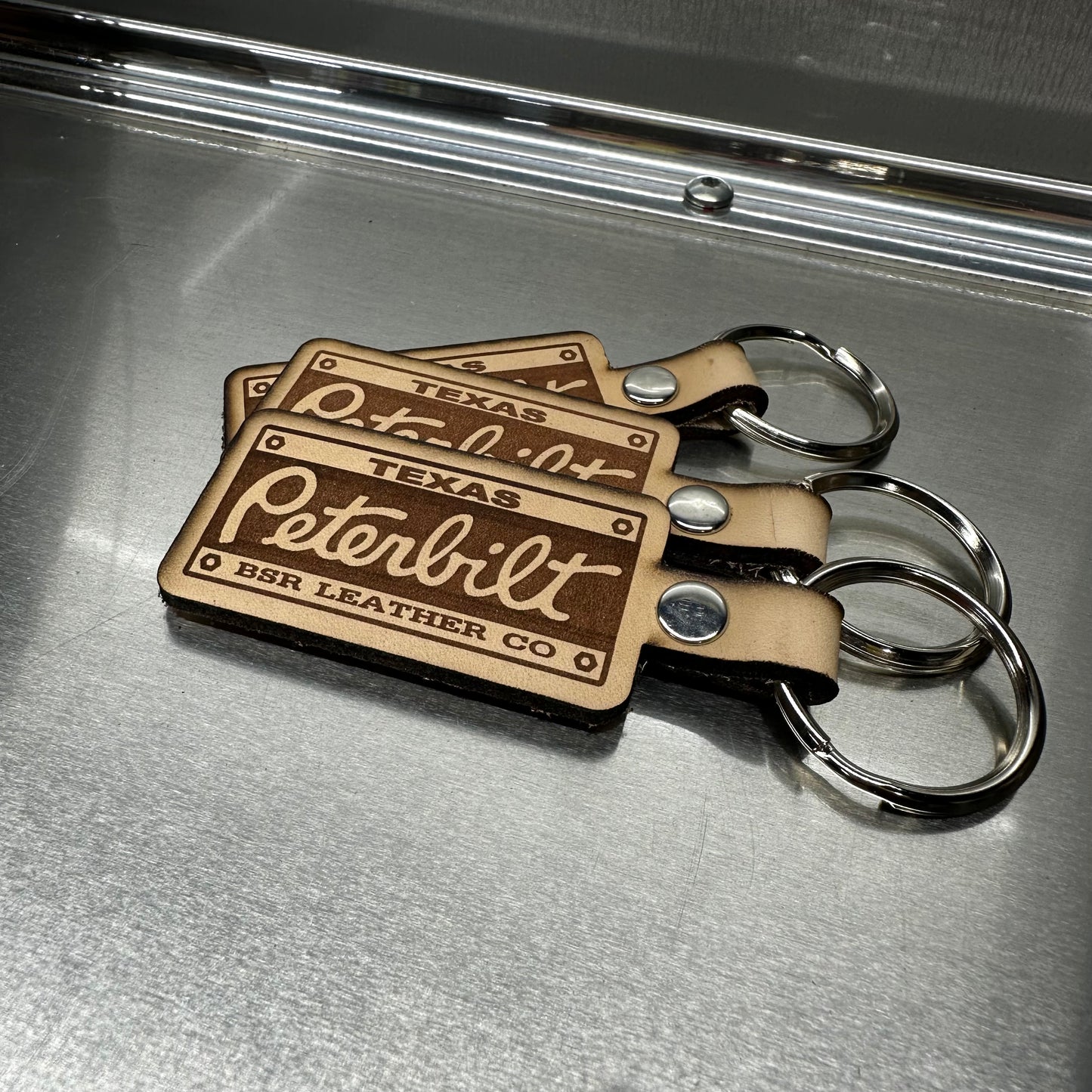 Peterbilt License Plate Keychain